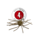 Strike King Tumbleweed Floating Softbait, 4 pack, 3in, Green Pumpkin, 12-36247