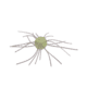 Strike King Tumbleweed Floating Softbait, 4 pack, 3in, Lemon Drop, 12-36253
