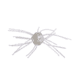 Strike King Tumbleweed Floating Softbait, 4 pack, 3in, Pearl Flash, 12-36244