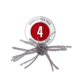 Strike King Tumbleweed Floating Softbait, 4 pack, 3in, Prism Smoke, 12-36252