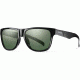 Suncloud Polarized Optics Lowdown Slim Sunglasses-Matte Black-ChromaPop Polar Gray Green
