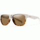 Suncloud Polarized Optics Lowdown Slim Sunglasses-White/Brown-Brown