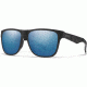 Suncloud Polarized Optics Lowdown Sunglasses-Matte Black-ChromaPop Polar Blue Mirror