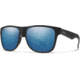 Suncloud Polarized Optics Lowdown XL Sunglasses - Men's-Matte Black-ChromaPop Polar Blue Mirror