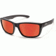 Suncloud Polarized Optics Mayor Sunglasses-Matte Black-Polarized Red Mirror