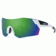 Suncloud Polarized Optics PivLock Arena Max-Matte White-ChromaPop Sun Green Mirror