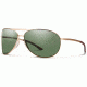 Smith Serpico 2 Sunglasses, Matte Gold Frame, ChromaPop Polarized Gray Green Lens, SE2CPGNMGD
