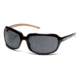 SunCloud Poppy Sunglasses with Black Backpaint Frames, Gray Lenses
