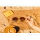Sunski Baia Sunglasses, Honey Frame, Sepia Lens, SUN-BA-HSE