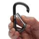 Survive Outdoors Longer Utility Carabiner, 8 cm, 2 Pack, Black, 0140-0034