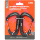 Survive Outdoors Longer Wiregate Utility Carabiner, 8 cm, 2 Pack, Black, 0140-0038