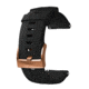 Suunto 24mm Athletic 4 Silicone Straps, Black Copper, Medium SS023313000