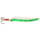 Swedish Pimple Flutter Laker Taker Spoon, 4 in, 1/4 oz, 4 in, Nickel/Fluorescent Green, 9016FGN