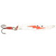 Swedish Pimple Flutter Laker Taker Spoon, 4 in, 1/4 oz, 4 in, Nickel/Orange Zap, 9016FONZAP