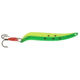 Swedish Pimple Flutter Laker Taker Spoon, 4 in, 1/4 oz, 4 in, Yellow/Green, 9016FROG