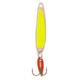 Swedish Pimple Jigging Lure, 1/4oz, 1-3/4 in, Fluorescent Yellow/Nickel, 4FYN