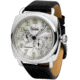Szanto Automatic Officer Watches, Silver Dial, Black Strap, Steel, One Size, SZ 6202E