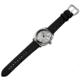 Szanto Automatic Officer Watches, Silver Dial, Black Strap, Steel, One Size, SZ 6202E