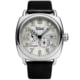 Szanto Automatic Officer Watches, Silver Dial, Black Strap, Steel, One Size, SZ 6202E