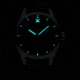 Szanto Heritage Aviator Watches, Black Dial, Black Strap, Steel, One Size, SZ 2751