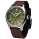 Szanto Heritage Aviator Watches, Green Dial, Brown Strap, Steel, One Size, SZ 2755
