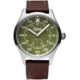 Szanto Heritage Aviator Watches, Green Dial, Brown Strap, Steel, One Size, SZ 2755