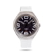 Szanto Icon Frank Stephenson Cosmos Watches, Blue Dial, White Strap, Steel, One Size, IC-FS-9004