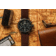 Szanto Pilot Watches, Black Dial, Brown Strap, A. Gold, One Size, SZ 4552
