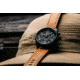 Szanto Pilot Watches, Black Dial, Tan Strap, Black, One Size, SZ 4551