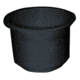T-H Marine Cup Holder, 3-1/8in, Black, LCH-1-DP