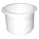 T-H Marine Cup Holder, 3-1/8in, White, LCH-1W-DP