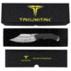 Takumitak Alert Fixed Blade Knife, 5in, D2, Clip Point, G10 Handle, Silver, TKF210SL