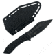 Takumitak Asym Fixed Blade Knife, 4.45 in Blade , 3cr13, Black, TKF318
