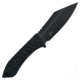 Takumitak Asym Fixed Blade Knife, 4.45 in Blade , 3cr13, Black, TKF318
