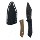 Takumitak Asym Fixed Blade Knife, 4.45 in Blade , 3cr13, Black, TKF318