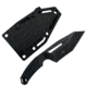 Takumitak Big Head Fixed Blade Knife, 3.25in, 3Cr13 Blade, Modified Tanto Blade, FRN, Black, TKF3S02