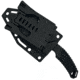 Takumitak Big Head Fixed Blade Knife, 3.25in, 3Cr13 Blade, Modified Tanto Blade, FRN, Black, TKF3S02