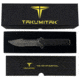 Takumitak Escort Fixed Blade Knife, 5.5in, D2, Drop Point, G10 Handle, Black Stonewash, TKF213SW