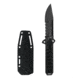 Takumitak Escort Fixed Blade Knife, 5.5in, D2, Drop Point, G10 Handle, Black Stonewash, TKF213SW