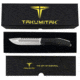 Takumitak Exit Point Fixed Blade Knife, 5.5in, D2, Drop Point, G10 Handle, Silver, TKF211SL