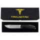 Takumitak Exit Point Fixed Blade Knife, 5.5in, D2, Drop Point, G10 Handle, Silver, TKF211SL