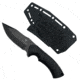 Takumitak Fit Fixed Blade Knife, 4.25 in Blade , 3cr13, Black, TKF306
