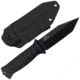 Takumitak Fulcrum Fixed Blade Knife, 4.5in, D2, Tanto, G10 Handle, Black, TKF201BK