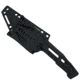 Takumitak Heat Fixed Blade Knife, 4.5 in Blade, 3cr13, Black, TKF301