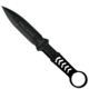 Takumitak Missing Screw Fixed Blade Knife, 4 in Blade, 3cr13, Black, TKF302