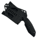 Takumitak Muted Fixed Blade Knife, 3 in Blade , 3cr13, Black, TKF3S06