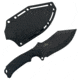 Takumitak Neuter Fixed Blade Knife, 4.5in, 3Cr13 Blade, Drop Point, FRN, Black, TKF319