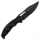 Takumitak Obsidian Fixed Blade Knife, 4.25 in Blade , 3cr13, Black, TKF317