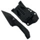 Takumitak Sparky Fixed Blade Knife, 2.9in, 3Cr13 Blade, Wharncliffe, FRN, Black, TKF3S09