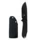 Takumitak Takumi Fixed Blade Knife, 4.5in, D2, Drop Point, G10 Handle, Black, TKF208BK
